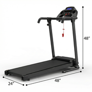 Swertoy Foldable Treadmill for Home, APP Control & LED Display, 2.5HP Portable Treadmill with Handles